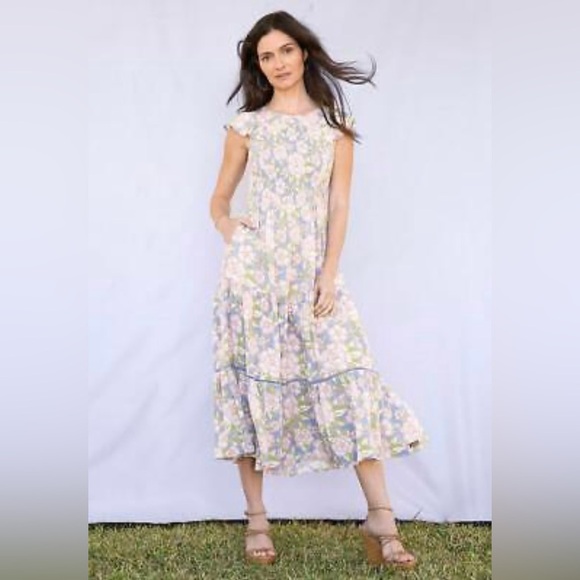 Matilda Jane Purple and Blue Floral Maxi Dress NWOT Small - Picture 1 of 4
